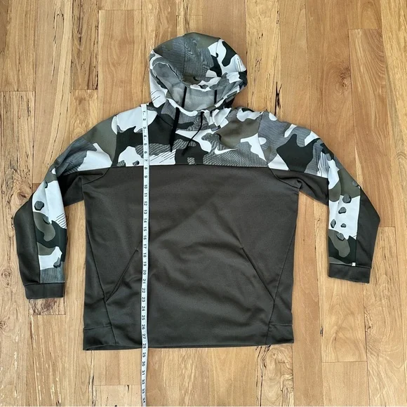 Nike Fleece Hoodie Men's Size XL Green Camo Pullover Sweatshirt Dri Fit BV2740 - Picture 8 of 8